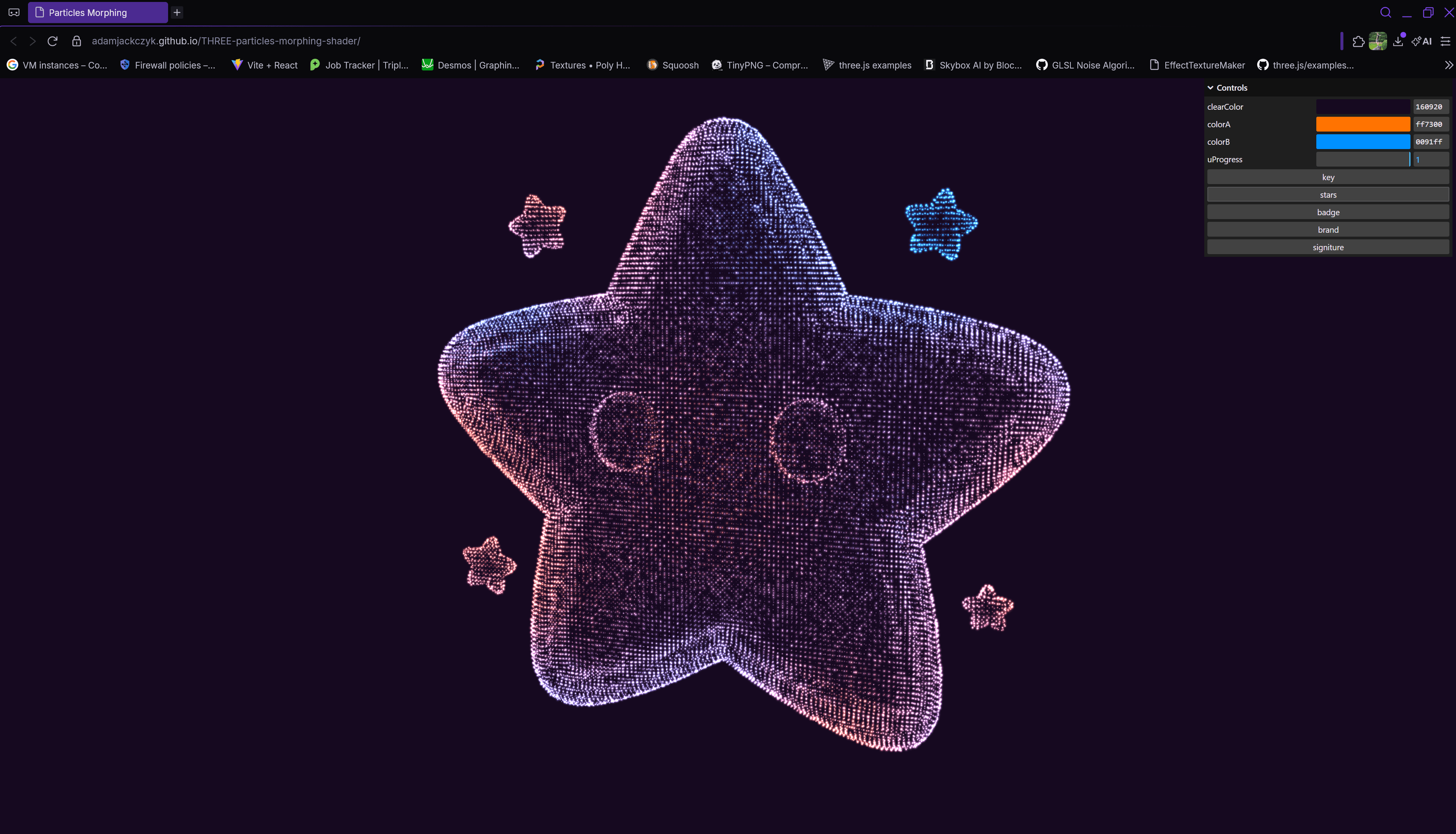 Particle Morphing Shader